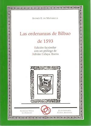 Imagen del vendedor de Las ordenanzas de Bilbao de 1593 . a la venta por Librería Astarloa
