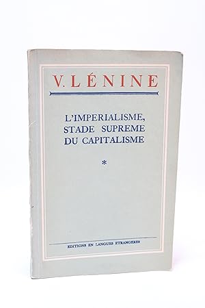 Imagen del vendedor de L'imprialisme, stade suprme du capitalisme a la venta por Librairie Le Feu Follet