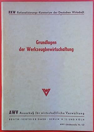 Seller image for Grundlagen der Werkzeugbewirtschaftung for sale by biblion2