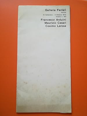 Seller image for Francesco Arduini, Maurizio Casari, Cosimo Lerose for sale by Il Leviatano