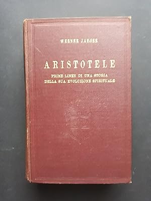 Jaeger Werner. Aristotele. La Nuova Italia. 1935-I
