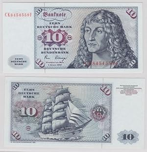 T143765 Banknote 10 DM Deutsche Mark Ro. 286a Schein 2.Jan. 1980 KN CK 8454559 J