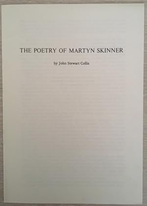 The Poetry of Martyn Skinner