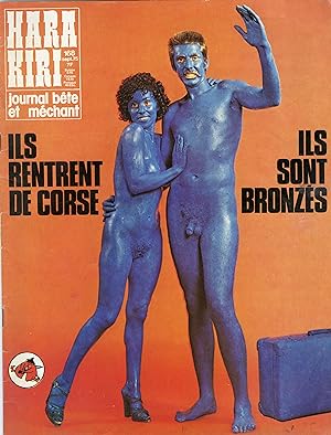 "HARA-KIRI N°168 / Septembre 1975" ILS RENTRENT DE CORSE, ILS SONT BRONZÉS / La Sainte Vierge app...