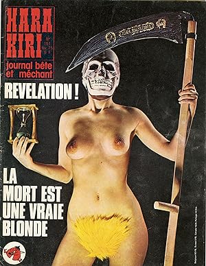 "HARA-KIRI N°161 / Février 1975" LA MORT EST UNE VRAIE BLONDE / LA VIE DES BÊTES par REISER (Comp...