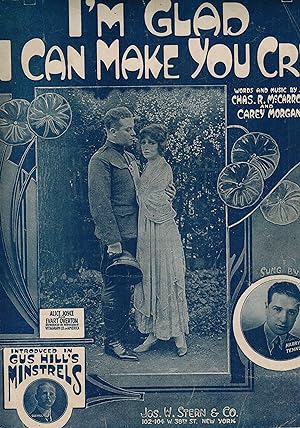 Immagine del venditore per I'm Glad I Can Make You Cry - Vintage Sheet Music Alice Joyce, Evart Overton, Harry Tenney, Gus Hill Cover venduto da ! Turtle Creek Books  !