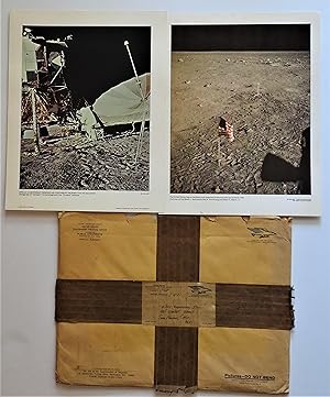 Set of 22 NASA Apollo 11 and Apollo 12 Moon Flight Photographs, 11" x 14"