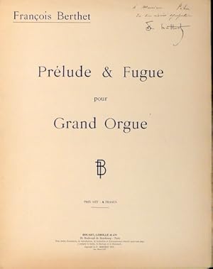 Image du vendeur pour Prlude & fugue pour grand orgue mis en vente par Paul van Kuik Antiquarian Music