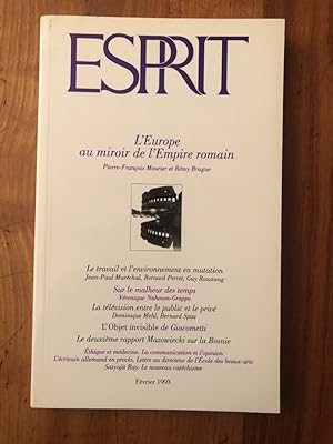 Image du vendeur pour Revue Esprit Fvrier 1993 L'Europe au miroir de l'Empire romain mis en vente par Librairie des Possibles