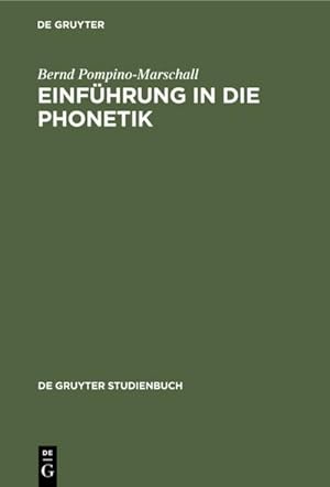 Bild des Verkufers fr Einfhrung in die Phonetik zum Verkauf von AHA-BUCH GmbH
