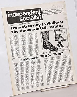 Immagine del venditore per Independent Socialist, No. 7, Sep 1968 venduto da Bolerium Books Inc.