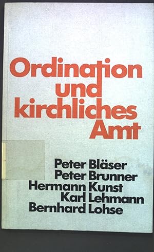 Bild des Verkufers fr Ordination und kirchliches Amt. zum Verkauf von books4less (Versandantiquariat Petra Gros GmbH & Co. KG)