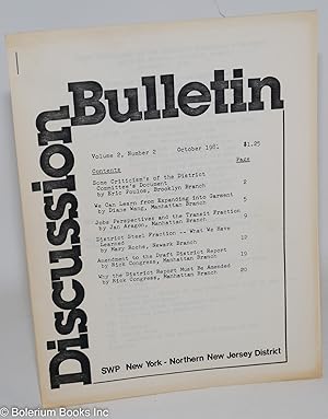 Discussion Bulletin, for New York - Nothern Jersey District