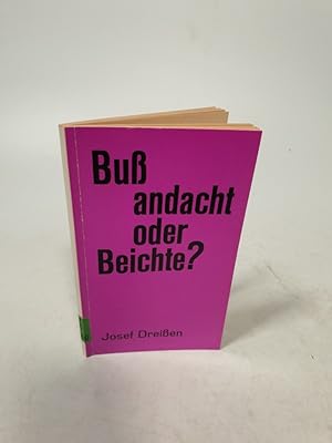 Bild des Verkufers fr Buandacht oder Beichte? zum Verkauf von Antiquariat Bookfarm