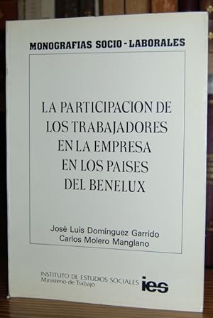 Seller image for LA PARTICIPACION DE LOS TRABAJADORES EN LA EMPRESA EN LOS PAISES DEL BENELUX for sale by Fbula Libros (Librera Jimnez-Bravo)