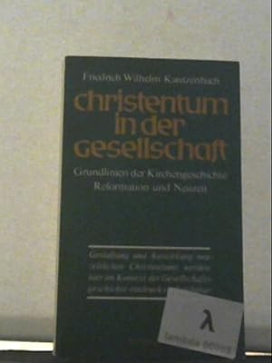 Seller image for Christentum in der Gesellschaft. Siebenstern-Taschenbuch ; 186 for sale by Antiquariat Jochen Mohr -Books and Mohr-