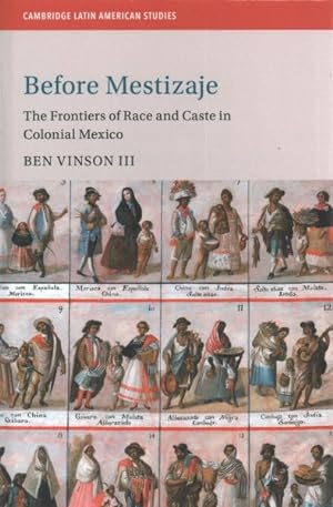 Imagen del vendedor de Before Mestizaje : The Frontiers and Caste in Colonial Mexico a la venta por GreatBookPrices