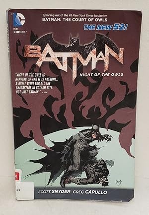 Imagen del vendedor de Batman: Night of the Owls (The New 52) (Batman (DC Comics)) a la venta por Queen City Books