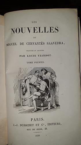 Image du vendeur pour Les Nouvelles de Miguel de Cervants Saavedra (2 Tomes en un volume - Complet) mis en vente par AHA BOOKS