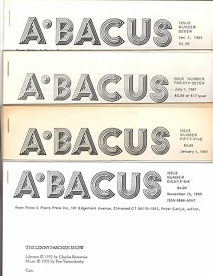 ABACUS Issues 7, 27 (2cps), 55 & 86