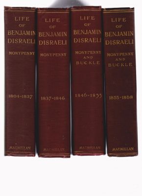 Bild des Verkufers fr The Life of Benjamin Disraeli, Earl of Beaconsfield; Four Volume Hardcover Set zum Verkauf von Robinson Street Books, IOBA