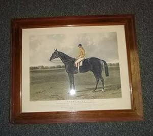 Bild des Verkufers fr Lancelot, the Winner of Great St. Leger Stakes at Doncaster,1840. Original aquatint. zum Verkauf von Wittenborn Art Books