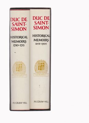 Bild des Verkufers fr Historical Memoirs of the Duc de Saint-Simon zum Verkauf von Robinson Street Books, IOBA