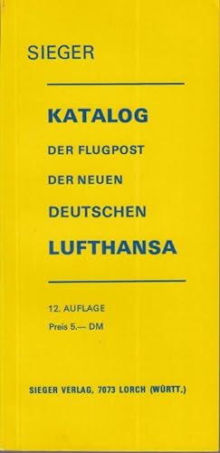 Katalog der Flugpost der neuen Deutschen Lufthansa.