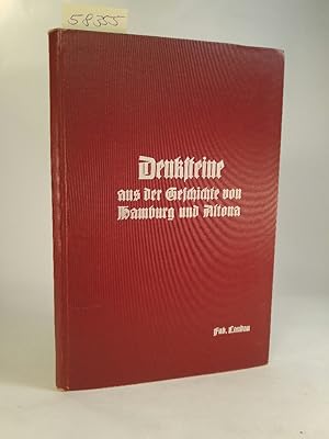 Seller image for Denksteine aus der Geschichte von Hamburg und Altona seit deren Grndung bis auf die Jetztzeit for sale by ANTIQUARIAT Franke BRUDDENBOOKS