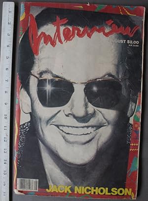 INTERVIEW Magazine 1984 August Jack Nickolson cover & article