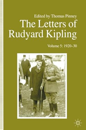 Seller image for The Letters of Rudyard Kipling : Volume 5: 1920-30 for sale by AHA-BUCH GmbH