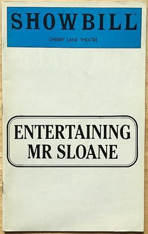 Bild des Verkufers fr Showbill Magazine: Entertaining Mr Sloane zum Verkauf von Private Label Books