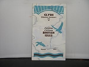 Clyde Shipping Co Limited - Summer Sailings British Isles Season1933