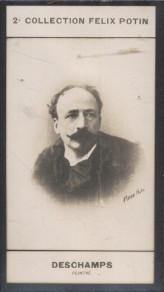 Seller image for Photographie de la collection Flix Potin (4 x 7,5 cm) reprsentant : Louis Deschamps, peintre. Dbut XXe. Vers 1900. for sale by Librairie Et Ctera (et caetera) - Sophie Rosire