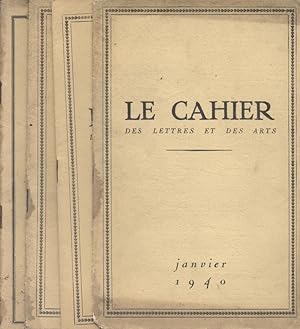 Le Cahier des lettres et des arts. Revue mensuelle de la Société des amis des lettres et des arts...