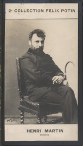 Bild des Verkufers fr Photographie de la collection Flix Potin (4 x 7,5 cm) reprsentant : Henri Martin, peintre. Dbut XXe. Vers 1900. zum Verkauf von Librairie Et Ctera (et caetera) - Sophie Rosire