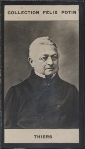 Seller image for Photographie de la collection Flix Potin (4 x 7,5 cm) reprsentant : Louis-Adolphie Thiers, homme politique. Dbut XXe. Vers 1900. for sale by Librairie Et Ctera (et caetera) - Sophie Rosire