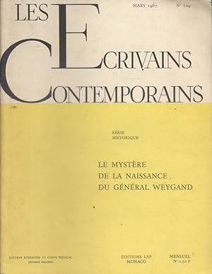 Les écrivains contemporains. N° 129. Série historique : Le mystère de la naissance du général Wey...