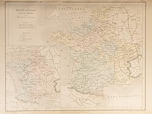 Cartes : France féodale, avant les croisades.  Supplément pour les possessions des Plantagenets ...