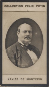 Seller image for Photographie de la collection Flix Potin (4 x 7,5 cm) reprsentant : Comte Xavier de Montpin, homme de lettres. Dbut XXe. Vers 1900. for sale by Librairie Et Ctera (et caetera) - Sophie Rosire