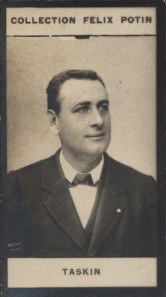 Photographie de la collection Félix Potin (4 x 7,5 cm) représentant : Alexandre Taskin, chanteur ...