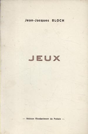 Image du vendeur pour Jeux. mis en vente par Librairie Et Ctera (et caetera) - Sophie Rosire