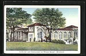 Seller image for Postcard Montreal, Look-out and Restaurant on Mount Royal for sale by Bartko-Reher