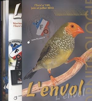 L'envol. Revue de la Fédération française d'ornithologie. Numéros 145-146-147-154-155-159. 2012-2...