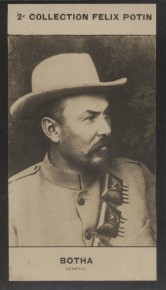 Photographie de la collection Félix Potin (4 x 7,5 cm) représentant : Général Louis Botha. Début ...