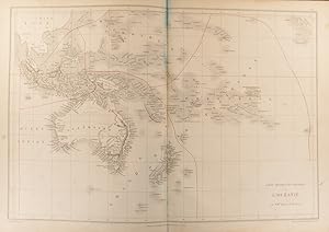 Seller image for Carte physique et politique de l Ocanie. Carte extraite de l'Atlas universel et classique de gographie ancienne, romaine, du moyen ge, moderne et contemporaine. for sale by Librairie Et Ctera (et caetera) - Sophie Rosire