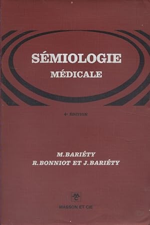 Bild des Verkufers fr Smiologie mdicale. Initiation  la mdecine. zum Verkauf von Librairie Et Ctera (et caetera) - Sophie Rosire