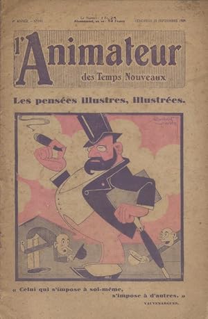 Immagine del venditore per L'animateur des temps nouveaux. N 185. 20 septembre 1929. venduto da Librairie Et Ctera (et caetera) - Sophie Rosire