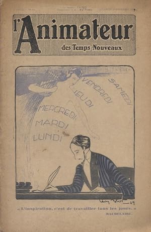 Imagen del vendedor de L'animateur des temps nouveaux. N 195. 29 novembre 1929. a la venta por Librairie Et Ctera (et caetera) - Sophie Rosire