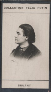 Imagen del vendedor de Photographie de la collection Flix Potin (4 x 7,5 cm) reprsentant : Aristide Bruant, chanteur et compositeur. Dbut XXe. Vers 1900. a la venta por Librairie Et Ctera (et caetera) - Sophie Rosire